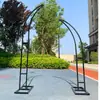 Nuevos Accesorios de Boda de Exportación Transfronteriza Cuerno Puerta Hierro Forjado Arco de Flores Estante Puerta Marfil Curva Boda al Aire Libre