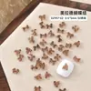 Novas Joias de Arte para Unhas Mini Laços Misturados com Fofos Laços Borboleta Vermelhos e Translúcidos Ankesela Acessórios de Unha Usáveis