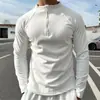 Mismo Estilo para Hombre, Terciopelo Alemán de Doble Cara de Peso Pesado Deportivo Casual Alta Elasticidad Media Cremallera Manga Larga de Hombre Manga Larga Entrenamiento