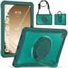 Nova Capa Protetora Transparente de TPU Anti-queda para Samsung Tab A9 A9 Plus Pulseira Suporte Giratório Capa Plana