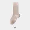 Calcetines Blancos para Mujer, de Longitud Media hasta la Pantorrilla, Algodón Puro, Resistentes al Olor, Calcetines Postparto, Estilo Primavera y Otoño, Calcetines Largos Holgados Sin Costuras, Calcetines Largos de Primavera y Verano