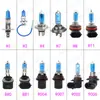 Faro Alto y Bajo para Coche H1H7H3 Xenón Halógeno Bombilla Luz Antiniebla Camión Lámpara de Tungsteno Súper Brillante Faro Integrado H4