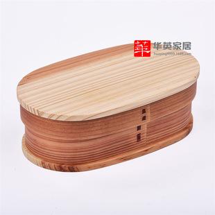 日式便当盒 单层木质饭盒 寿司盒 厂家直销 单层餐盒