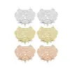 Accesorios antiguos para bricolaje 35 * 40 mm cobre fundido dorado colgante de candado electrochapado con retención de color horquilla colgante con borlas material para horquilla