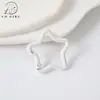 Fecho de mola pentagrama pequeno perolado colorido liga de zinco acessórios de joia material de chaveiro de contas DIY pingente