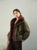 Nuevo Modelo 2026: Parka Gruesa, Corta y de Moda, Holgada, con Cuello de Piel Sintética de Zorro, Chaqueta Versátil para el Trabajo