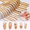 Cross-border quente 12 grade nail chain joias em forma especial diamante nova liga de unhas decoração decorativa de prego de metal
