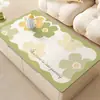Mantel de Mesa de Silicona Impermeable y a Prueba de Aceite Sin Lavado Mantel para Mesa de Café Sala de Estar 2025 Nuevo Estilo Lujo Ligero Gama Alta Floral Mantel Protector