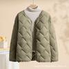 Nueva Chaqueta Ligera de Plumas Nube Otoño/Invierno 2026 para Mujer, Estilo Corto, Capa Interior Fina de Plumas, Chaqueta Abrigo Casual de Cuello Redondo