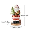 Artesanato de Enfeites Transfronteiriços Cuidadosamente Selecionados Novo Papai Noel de Natal Resina Ecológica Criativo para Casa Decorações de Natal Presentes