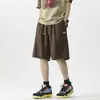 Shorts de Seda de Gelo Masculino 2024 Verão Soltos Finos Estilo Hong Kong tamanho plus size Esportivos Basquete Secagem Rápida Calças Casuais