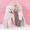 Guantes de esquí para hombre y mujer invierno con forro polar grueso cálido para montar en stock pantalla táctil guantes para exteriores algodón mayoreo frío