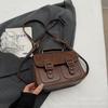Bolsa Transversal Versátil Vintage para Mulheres, Novo Modelo Inverno 2026, Bolsa Cambridge de Alto Padrão, Bolsa de Marca Francesa de Nicho, Bolsa Quadrada Pequena