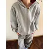 Sudadera con Capucha Estilo Retro Americano Costura Visible Silueta Tejido de Aire Chaqueta Sudadera Hombres Diseño Holgado Chaqueta Casual con Capucha