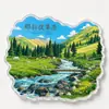 Imanes de Nevera Acrílicos de Xinjiang, Souvenirs, Recuerdos Turísticos Culturales y Creativos, Carretera Antigua Panlong, Lago Sayram, Lugares Turísticos de la Ciudad