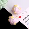 Cuentas Acrílicas Pintadas a Mano de Dibujos Animados Decoración Colgante para Coche Accesorios DIY Cuentas de Agujero Recto Cadena para Teléfono DIY Llavero Accesorios para Cadena de Bolso