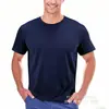 [Camiseta de Algodón Talla Europea] Camiseta Básica Lisa de Manga Corta de Algodón Puro para Hombres y Mujeres en Primavera, Otoño e Invierno Talla Europea con Ajuste Holgado Capa Base