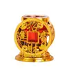 Lâmpada de Vela de Cristal Moeda de Cobre Copo de Vidro Doméstico para Atrair Riqueza Lâmpada de Manteiga Sem Fumaça Festival Casamento Inauguração de Casa Lâmpada Eterna