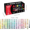 Marcador de Pintura Líquida Acrílica Directa Transfronterizo 418 Colores Punta Suave Colores Apilables Estudiante Arte Pintura DIY Diario Graffiti