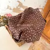 Algodón 60 tela estampada digital marrón retro flores pequeñas ropa de mujer ropa de niños