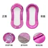Nueva alfombrilla flotante de malla transparente con degradado para piscina, juegos acuáticos flotantes para adultos, cama flotante inflable de malla de PVC engrosada