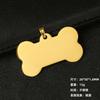 Venta al por mayor transfronteriza Colgante de placa de identificación para perro de acero inoxidable con láser Etiqueta con nombre para gato y perro Colgante Etiqueta para mascota Etiqueta anti-pérdida
