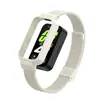 Adecuado para correa Redmi Band 3, Pulsera de Acero Inoxidable con Hebilla Milanesa, Caja de Metal, Correa Xiaomi Band 9 Active