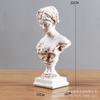Estatua de resina de medio cuerpo de estilo europeo, antigua, escultura de Venus vintage, adornos.