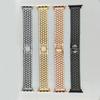 Correa de reloj de metal con patrón de escamas de pez compatible con Apple Watch, correa de reloj iwatch 8-1 generación SE, disponible al por mayor.