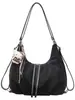 Bolso tote de ante de gran capacidad, nuevo modelo 2026, bolso de hombro versátil vintage de alta gama, bolso cruzado casual estilo coreano