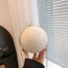 Bolso de cena Nuevo 2024 moda Diamante retro bolso de hombro mujer cadena cruzada bola lentejuelas bolso redondo pequeño