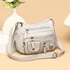 2024 nuevo bolso cruzado de un solo hombro de cuero suave para mujer bolso casual para señoras madres venta al por mayor de fábrica exportación de comercio exterior