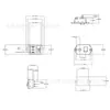 Enchufe CC con orificio para tornillo de montaje pin conector de interruptor de barco de alimentación CC 2 en 1 de 3 pines con luz