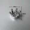 Manija de Corona Tapa de Taza de Cerámica Perla Superior de la Manija con Tornillos Utensilios de Cocina Accesorios para Muebles Accesorios Decorativos Hechos a Mano para Bricolaje