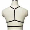 Ajuste de suministro transfronterizo europeo y americano sujetador de arnés sin espalda con huecos en el cuello ropa de actuación en escenario lencería sexy O0843