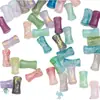 Gradiente 6x12mm Vidrio de Bambú Cuentas Sueltas Cuentas para Pulsera DIY Estilo Antiguo Materiales para Pendientes Vidrio Bambú Al por Mayor