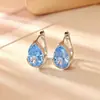 Brincos Pendentes de Zircônia Colorida Cintilante, Simples e Modernos, com um Toque de Luxo, Design Compacto, Acessórios de Orelha Personalizados e Versáteis