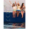 Barco Inflable Ligero Nuevo Escalera Blanda Plegable Tabla de Lanzamiento para Barco Inflable Escalera Blanda de Embarque Escalera de Colgar Lateral para Yates y Barcos