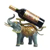 Suporte de Vinho Elefante Todo em Cobre Sala de Estar Gabinete de TV Gabinete de Vinho Decorações Enfeites Acessórios para Casa Presentes de Inauguração de Casa Novo Lar