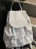 Mochila Retro de Lunares Estilo Coreano de Alta Apariencia, Nueva Versión Coreana, Estilo Perezoso, Letras Impresas, Mochila Pequeña para Chica Estudiante