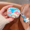 Flor de Lazo de Cereza Estrella Oso de Dibujos Animados Adecuado para Funda de Auriculares Huawei Pro5 Colgante Pro3 Cubierta de Auriculares Pro4