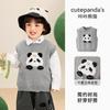 Conjunto Duas Peças Casual Outono Kaka Panda para Meninas e Meninos Roupas Infantis Roupas Modernas para Bebês