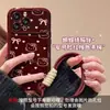 Funda para Teléfono de Gato con Lazo Adecuada para Apple 18Pro iPhone 17 con Correa 16 Silicona 15 Linda 14/13