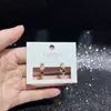 Pendientes de Serie de Diseño Original con Agujas de Plata S925, Galvanizado Ecológico, Moda Versátil de Lujo Ligero de Nicho Venta Directa