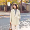 Abrigo de Lana de Longitud Media para Mujer Holgado 2026 Otoño Invierno Ropa para Mujeres de Mediana Edad y Mayores Top de Lana Elegante Abrigo de Lana de Doble Cara