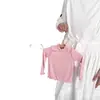 Camiseta de Niña para Primavera y Otoño, Ropa Elegante para Bebés, Camiseta Base de Color Dulce con Volantes, Versión Coreana Moderna Personalizada para Niños