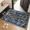 Felpudo Retro Estilo Europeo para Entrada, Alfombra de Terciopelo de Cristal para el Vestíbulo, Absorbente de Agua, Antideslizante, Resistente a la Suciedad, Felpudo para la Entrada, Felpudo para el Hogar