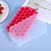 Bandeja de Gelo de Silicone em Formato de Favo de Mel Espessa Empilhável de Grau Alimentício 37 Cubos - Mais Vendida da Amazon, Grátis da Temu para Rotulagem Doméstica