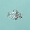 Colgante de calabaza auspiciosa retro de plata esterlina S925, pulsera de cuerda trenzada hecha a mano, accesorios para colgantes.
