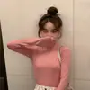 Suéter de cuello alto para mujer, capa base, ropa interior elegante, delgado, Otoño 2026, Calentador, Cálido, Camiseta de manga larga